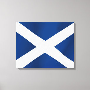 Scottish Flag Canvas Print