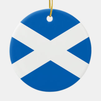 Scottish Flag Ceramic Tree Decoration