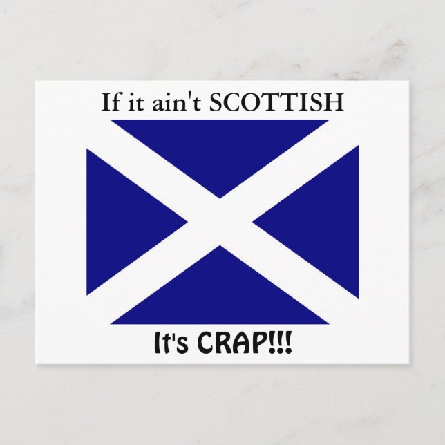 Scottish Flag clothing Postcard (Front)