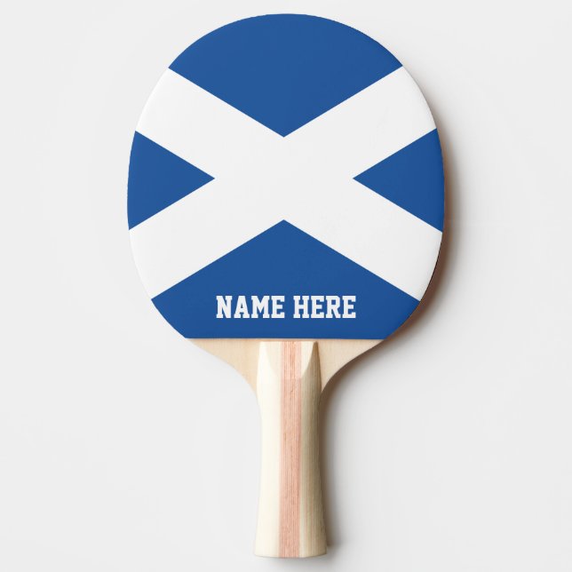 Scottish flag custom table tennis ping pong paddle (Front)