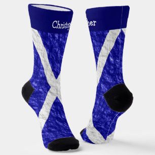 Scottish Flag Design Socks