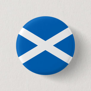 Scottish Flag, Flag of Scotland 3 Cm Round Badge