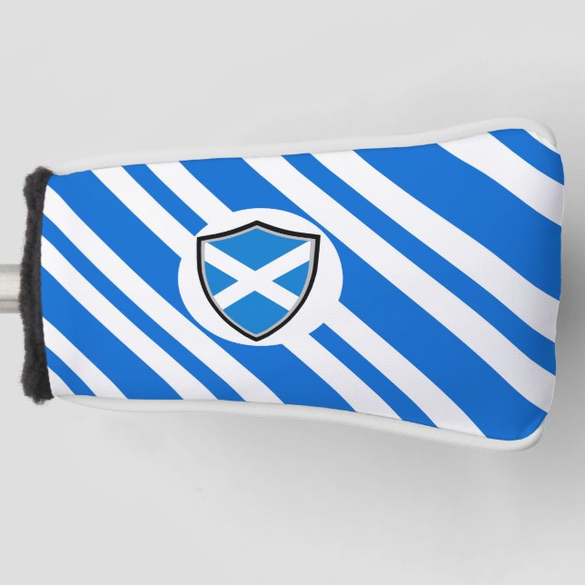 Scottish flag golf head cover (Front)