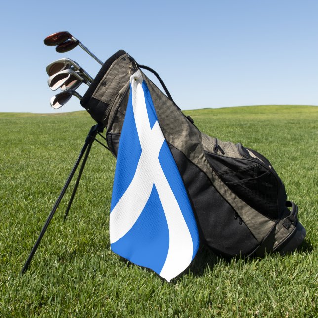 Scottish Flag gtcnt Golf Towel (Green)
