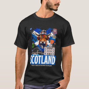 Scottish Flag Idea For Women & Scotland Flag Highl T-Shirt