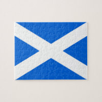 Scottish Flag Jigsaw Puzzle arc
