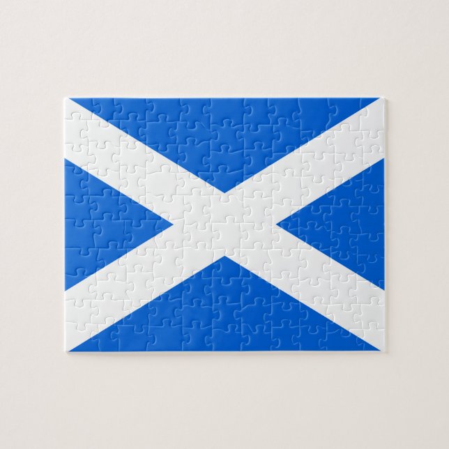 Scottish Flag Jigsaw Puzzle arc (Horizontal)