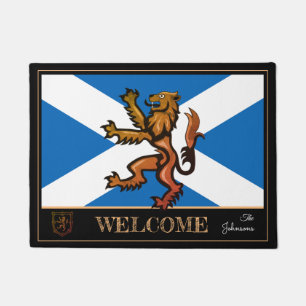 Scottish Flag & Lion, Scotland house mats /sports
