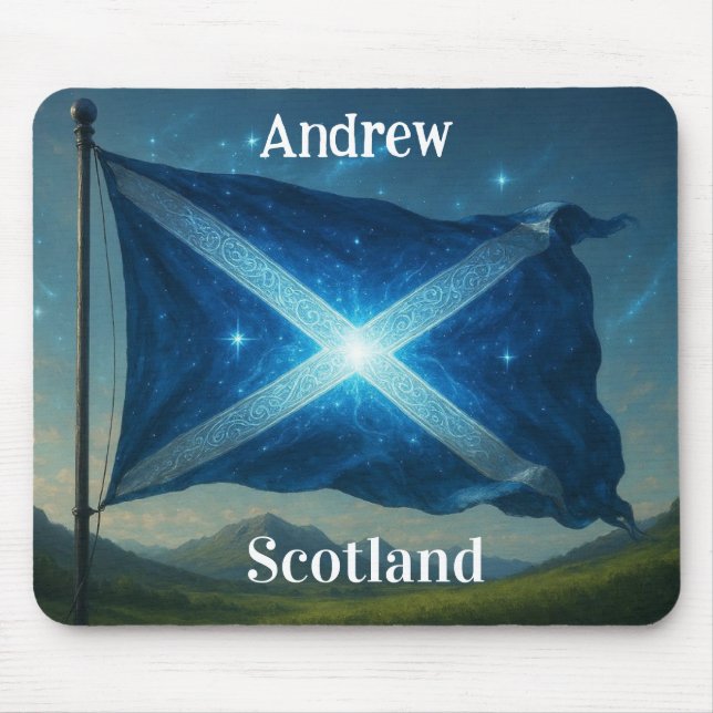 Scottish flag Mousepad (Front)