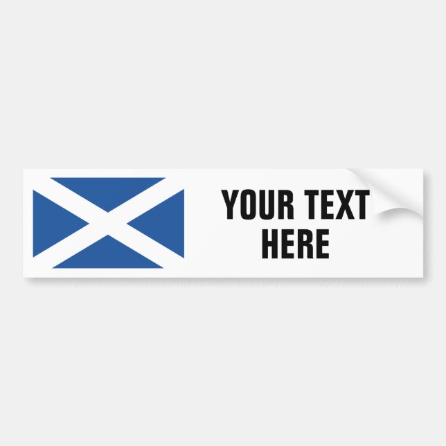 Scottish flag of Scotland custom bumper stickers (Front)