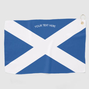 Scottish flag of Scotland custom golf towel gift