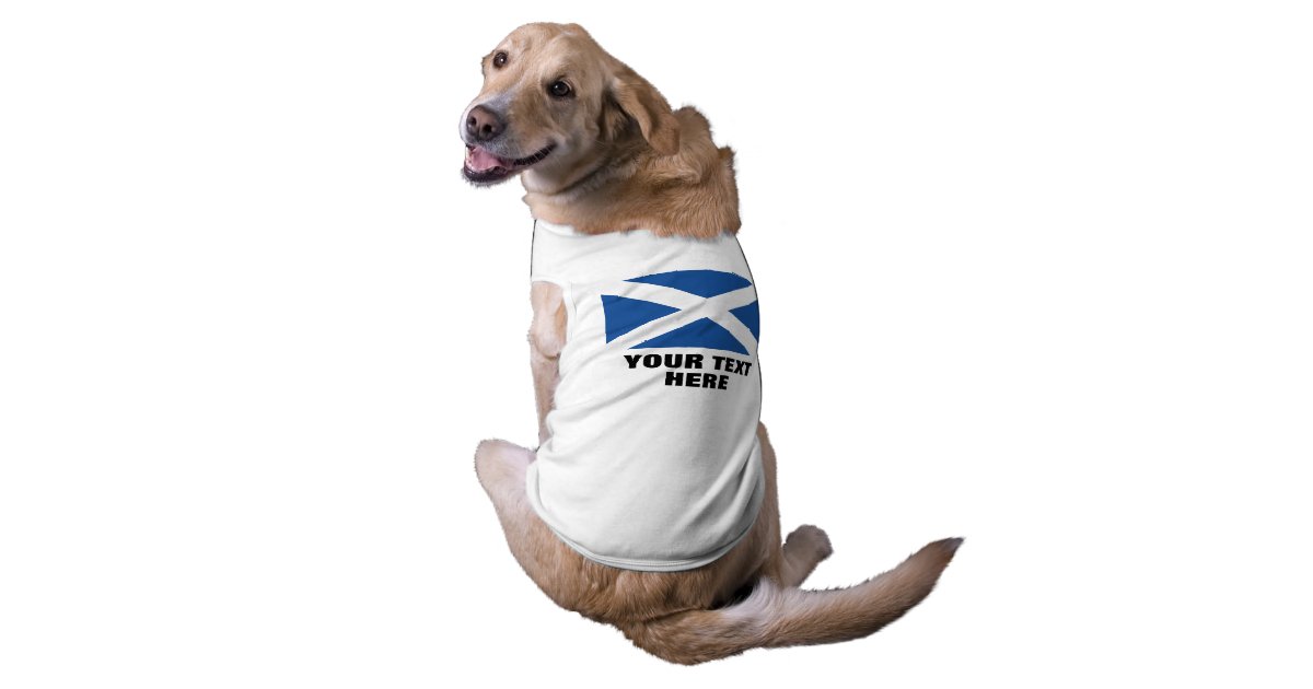 Scottish Flag Of Scotland Custom Pet Dog Clothing Zazzle Co Uk