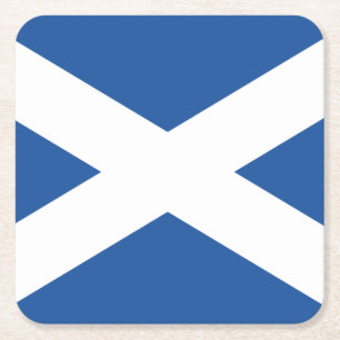 Scottish flag of Scotland paper drink coasters