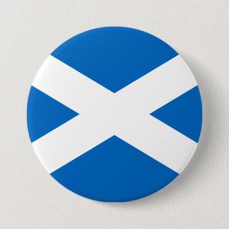 Scottish Flag of Scotland Saint Andrew’s Cross 7.5 Cm Round Badge