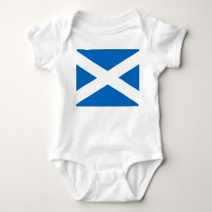 Scottish Flag of Scotland Saint Andrew’s Cross Baby Bodysuit