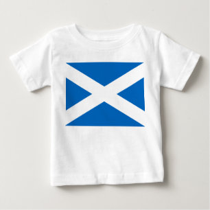 Scottish Flag of Scotland Saint Andrew’s Cross Baby T-Shirt