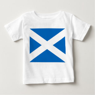 Scottish Flag of Scotland Saint Andrew’s Cross Baby T-Shirt