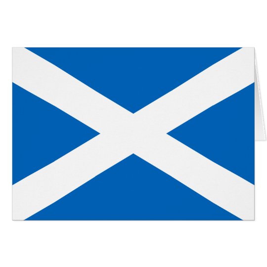 Scottish Flag of Scotland Saint Andrew’s Cross Card