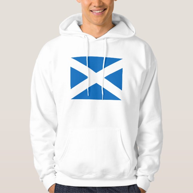 Scottish Flag of Scotland Saint Andrew’s Cross Hoodie (Front)
