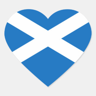 Scottish Flag of Scotland Saint Andrew’s Cross Sal Heart Sticker
