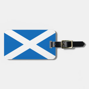 Scottish Flag of Scotland Saint Andrew’s Cross Sal Luggage Tag
