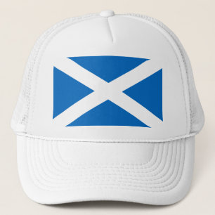 Scottish Flag of Scotland Saint Andrew’s Cross Trucker Hat