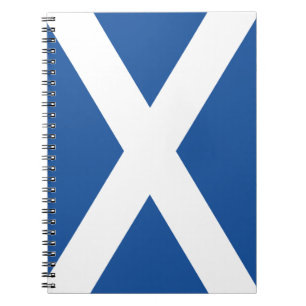 Scottish flag of Scotland spiral notebook journal