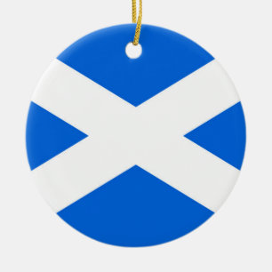 Scottish Flag orncn Ceramic Tree Decoration