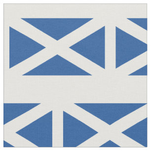 Scottish flag pattern fabric DIY textile