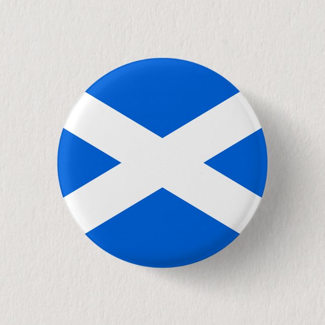 Scottish Flag Pinback Button arc (Front)