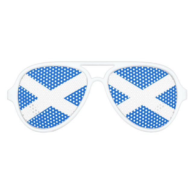 Scottish Flag pst Aviator Sunglasses (Front)