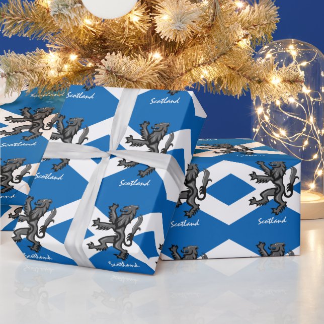 Scottish Flag, Rampant & Gifts Scotland /sport fan Wrapping Paper (Holidays)