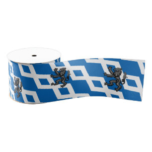 Scottish Flag, Rampant lion - Game Style, Scotland Grosgrain Ribbon