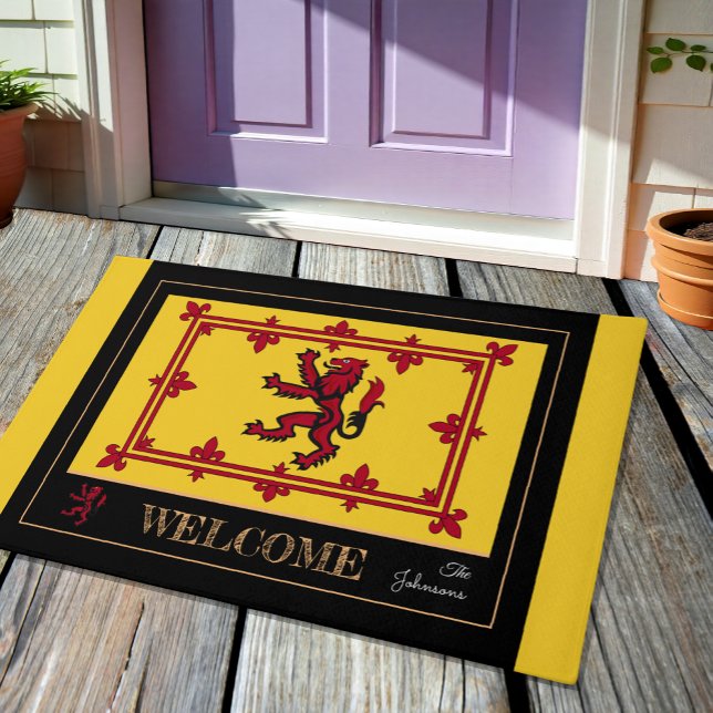 Scottish Flag & Rampant, Scotland house / patriots Doormat (Creator Uploaded)