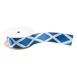 Scottish flag ribbon satin ribbon