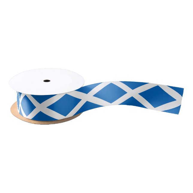Scottish flag ribbon satin ribbon (Spool)
