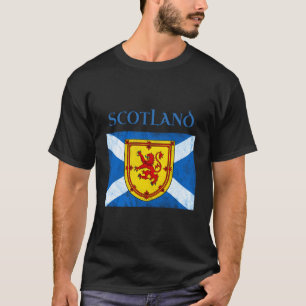 Scottish Flag Saltire Blue Royal Banner Of Scotlan T-Shirt