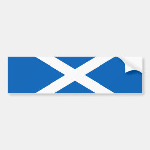 Scottish Flag (Saltire) (Scotland Flag) Bumper Sticker
