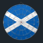 Scottish Flag (Saltire) (Scotland Flag) Dartboard<br><div class="desc">This design features the national flag of Scotland, also known as St Andrew's Cross or simply the Saltire. It dates back at least to the 16th century and probably earlier. Scotland is currently part of the United Kingdom, but it was once an independant state and there is a strong movement...</div>