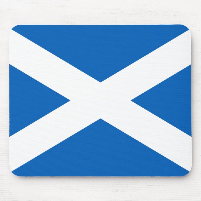 Scottish Flag (Saltire) (Scotland Flag) Mouse Mat (Front)