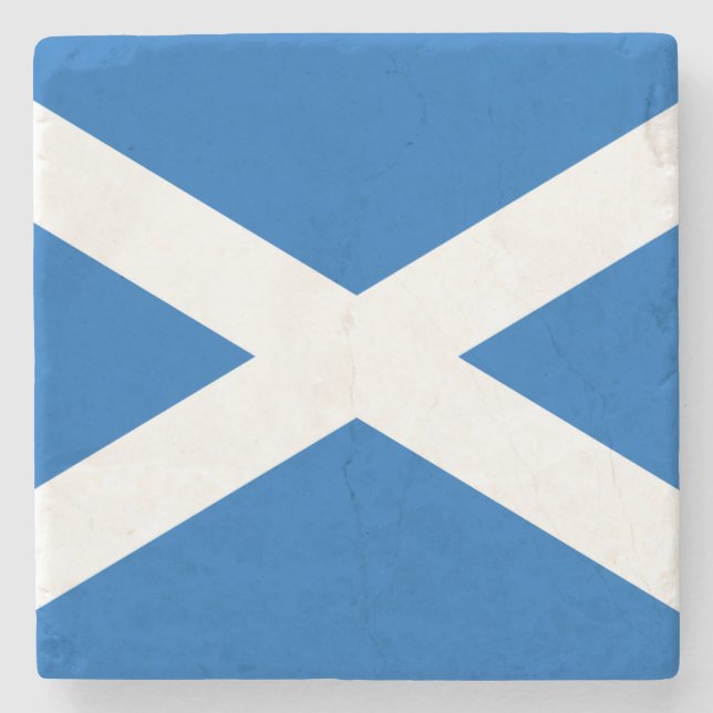 Scottish Flag (Saltire) (Scotland Flag) Stone Coaster (Front)