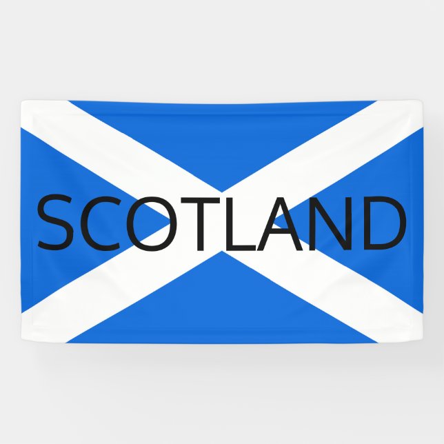 Scottish Flag Scotland bnrcnt Banner (Horizontal)