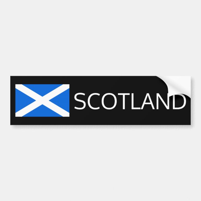 Scottish Flag Scotland bscnt Bumper Sticker (Front)