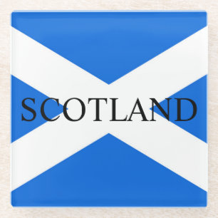 Scottish Flag Scotland coastercnt Glass Coaster