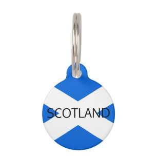 Scottish Flag Scotland Customisable ptt Pet Tag