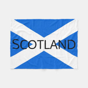 Scottish Flag Scotland fbcnt Fleece Blanket