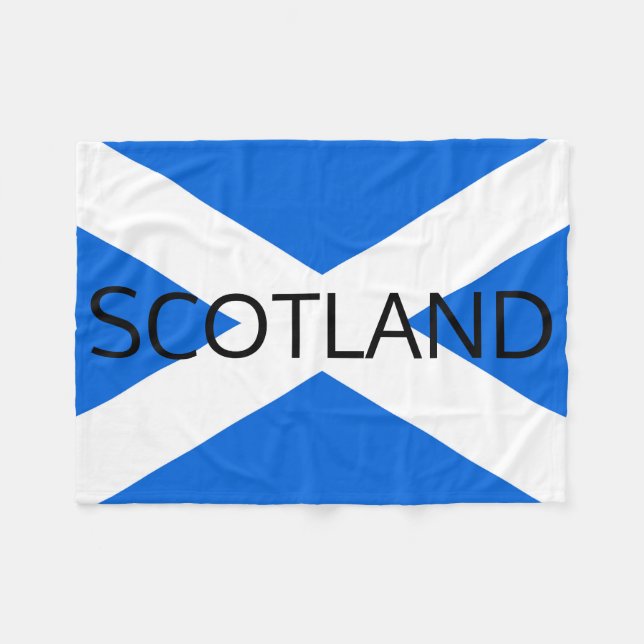 Scottish Flag Scotland fbcnt Fleece Blanket (Front (Horizontal))