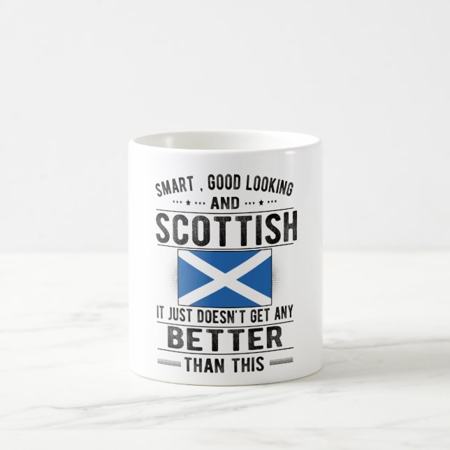Scottish Flag Scotland Heritage Scottish Roots Coffee Mug (Center)