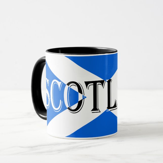 Scottish Flag Scotland Inverted mugcnt Mug (Front Left)