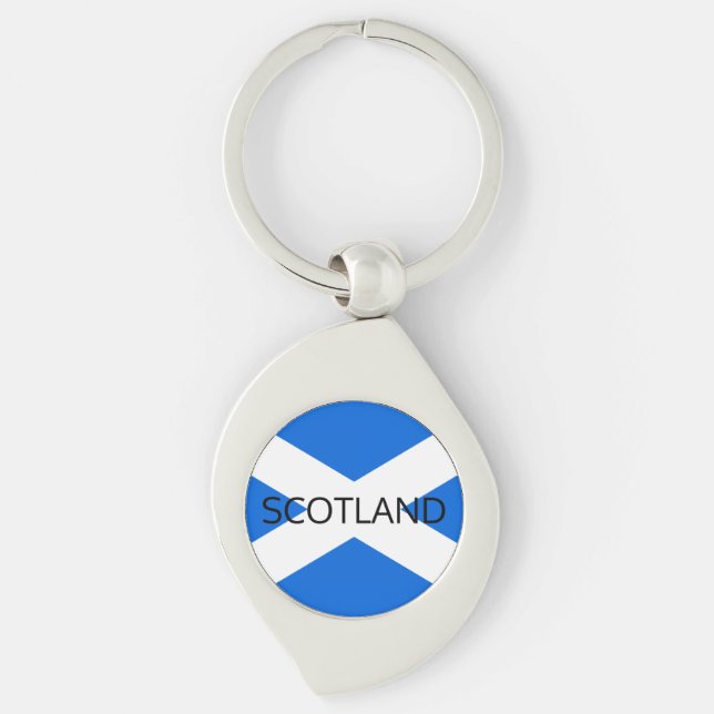Scottish Flag Scotland kccnt Key Ring (Front)